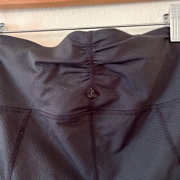 Prana‎ Leggings Women's S Charcoal Textured Yoga Running Athletic Scrunched - Picture 4 of 5